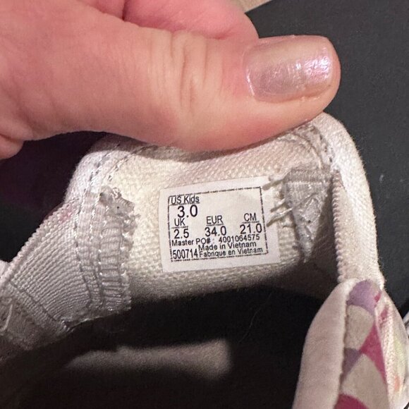 Vans Kids Rainbow Checkerboard Slip-On Canvas Casual Used Sneakers Size Kids 3 - Picture 16 of 16